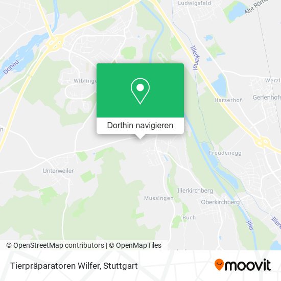 Tierpräparatoren Wilfer Karte