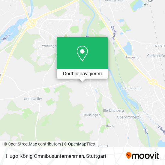 Hugo König Omnibusunternehmen Karte
