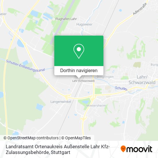 Landratsamt Ortenaukreis Außenstelle Lahr Kfz-Zulassungsbehörde Karte
