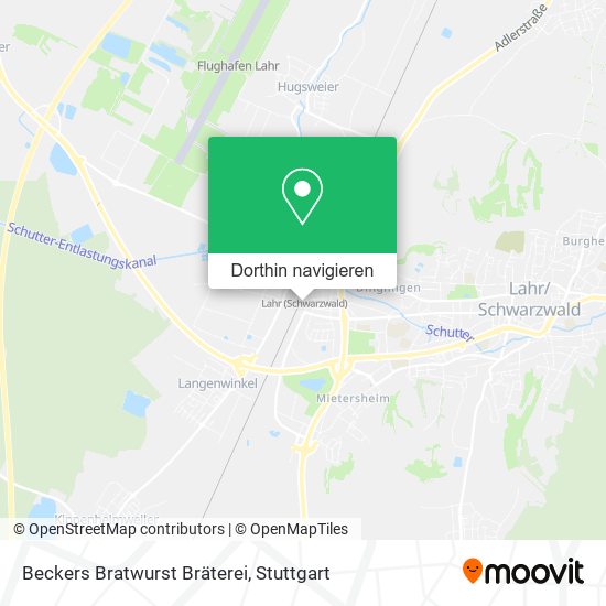 Beckers Bratwurst Bräterei Karte