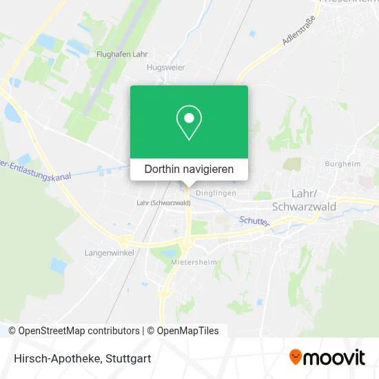 Hirsch-Apotheke Karte
