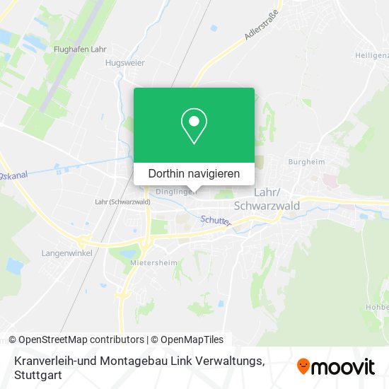 Kranverleih-und Montagebau Link Verwaltungs Karte
