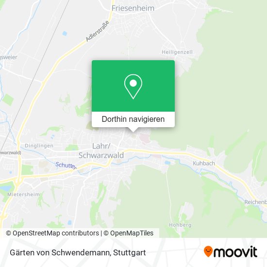 Gärten von Schwendemann Karte