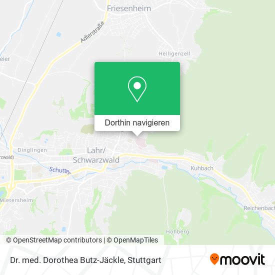 Dr. med. Dorothea Butz-Jäckle Karte