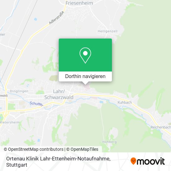 Ortenau Klinik Lahr-Ettenheim-Notaufnahme Karte