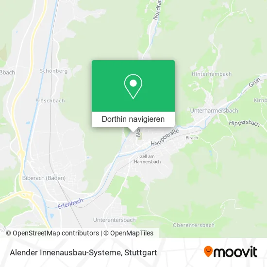 Alender Innenausbau-Systeme Karte