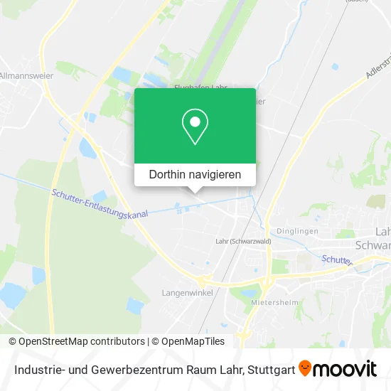 Industrie- und Gewerbezentrum Raum Lahr Karte