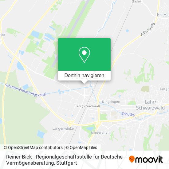 Reiner Bick - Regionalgeschäftsstelle für Deutsche Vermögensberatung Karte