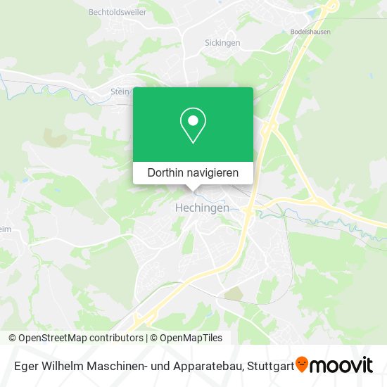 Eger Wilhelm Maschinen- und Apparatebau Karte
