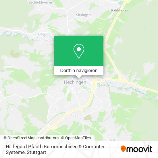 Hildegard Pfauth Büromaschinen & Computer Systeme Karte