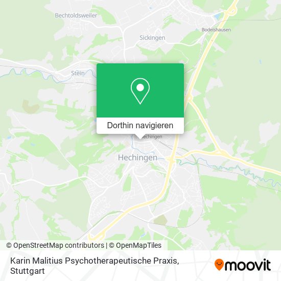 Karin Malitius Psychotherapeutische Praxis Karte