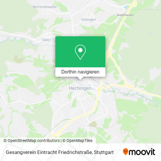 Gesangverein Eintracht Friedrichstraße Karte