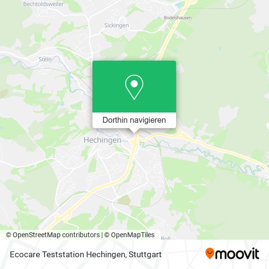 Ecocare Teststation Hechingen Karte