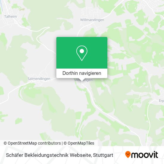 Schäfer Bekleidungstechnik Webseite Karte