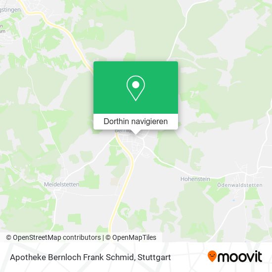 Apotheke Bernloch Frank Schmid Karte