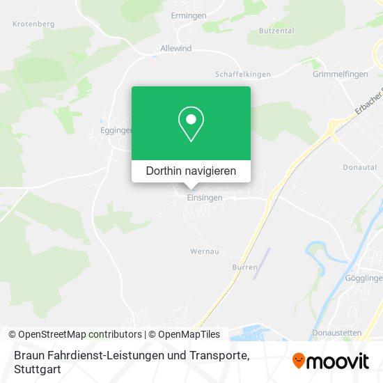 Braun Fahrdienst-Leistungen und Transporte Karte