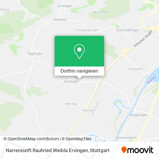 Narrenzunft Rauhried Weibla Ersingen Karte