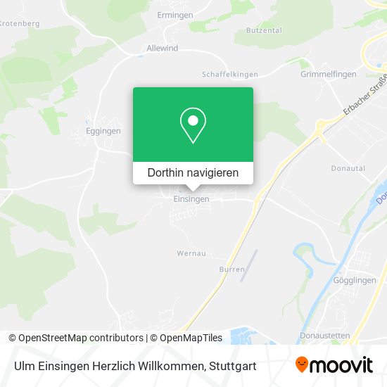 Ulm Einsingen Herzlich Willkommen Karte