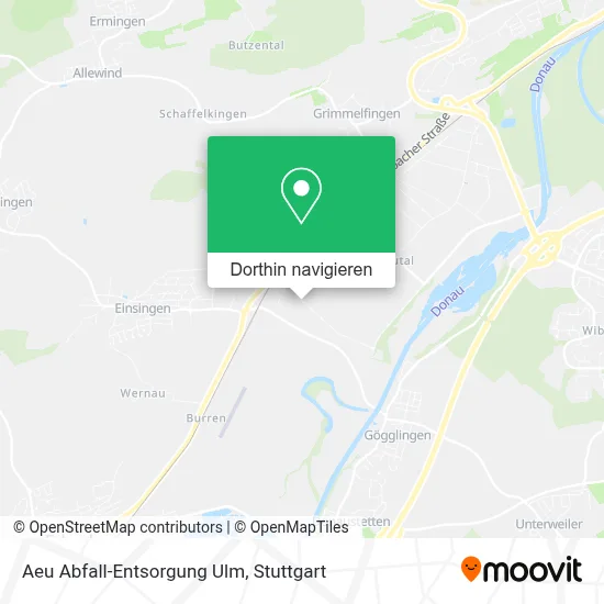 Aeu Abfall-Entsorgung Ulm Karte