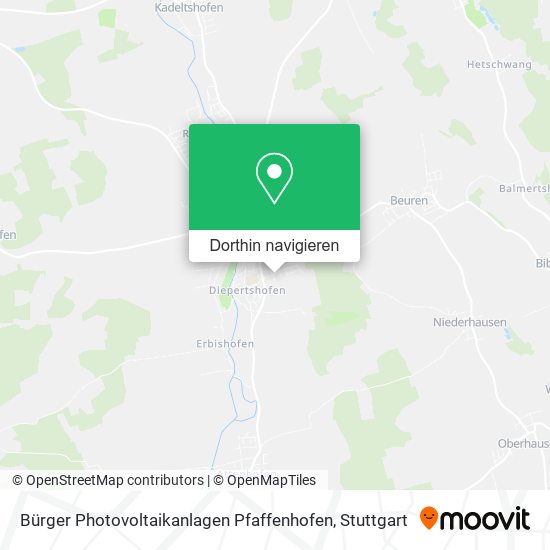 Bürger Photovoltaikanlagen Pfaffenhofen Karte