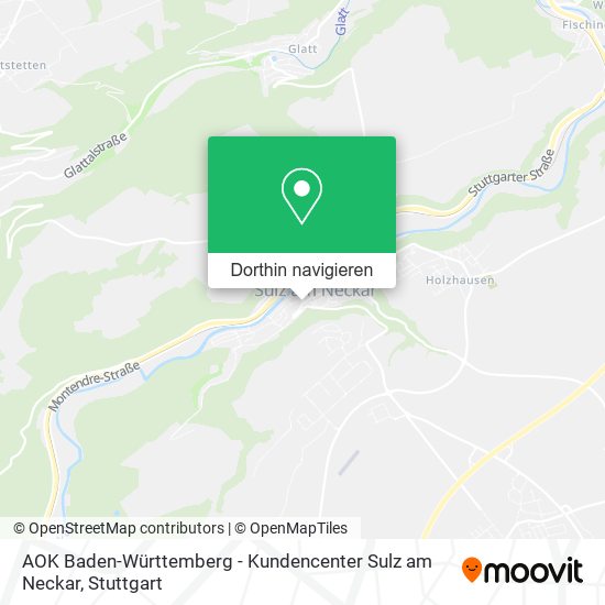 AOK Baden-Württemberg - Kundencenter Sulz am Neckar Karte