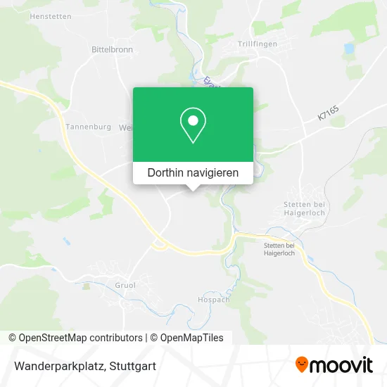 Wanderparkplatz Karte