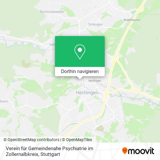 Verein für Gemeindenahe Psychiatrie im Zollernalbkreis Karte