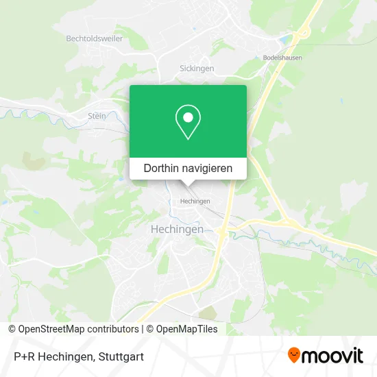 P+R Hechingen Karte