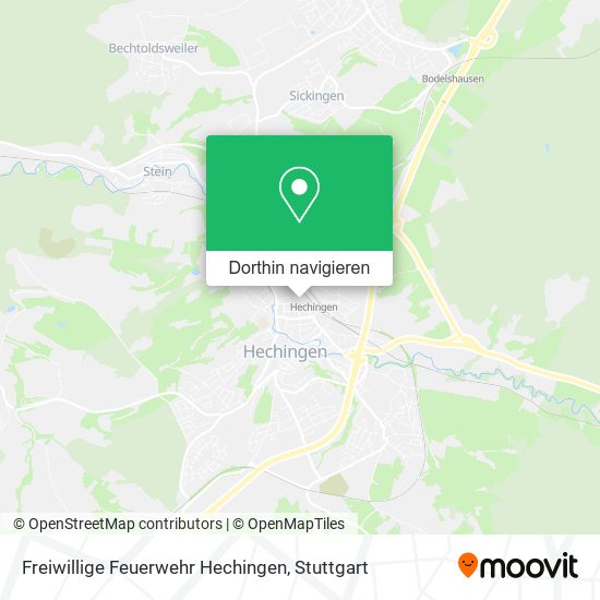 Freiwillige Feuerwehr Hechingen Karte