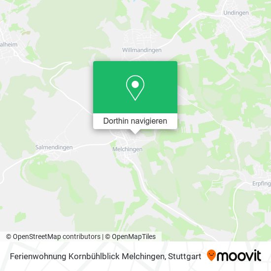 Ferienwohnung Kornbühlblick Melchingen Karte