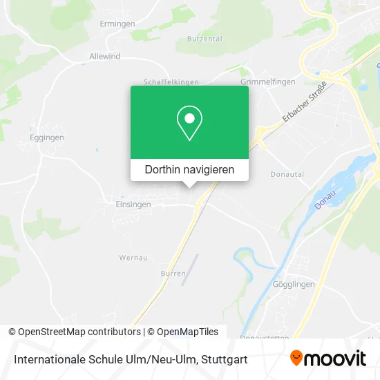 Internationale Schule Ulm / Neu-Ulm Karte
