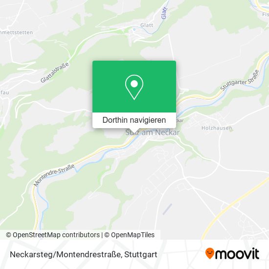 Neckarsteg/Montendrestraße Karte