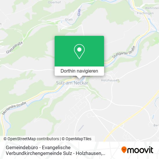 Gemeindebüro - Evangelische Verbundkirchengemeinde Sulz - Holzhausen Karte