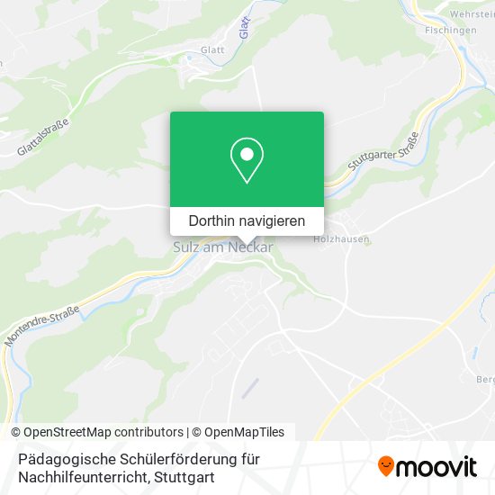 Pädagogische Schülerförderung für Nachhilfeunterricht Karte