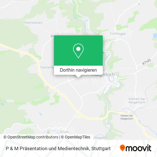 P & M Präsentation und Medientechnik Karte