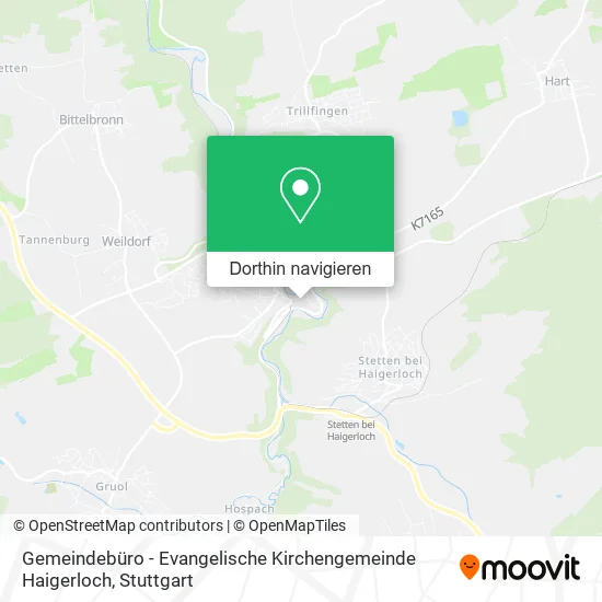 Gemeindebüro - Evangelische Kirchengemeinde Haigerloch Karte
