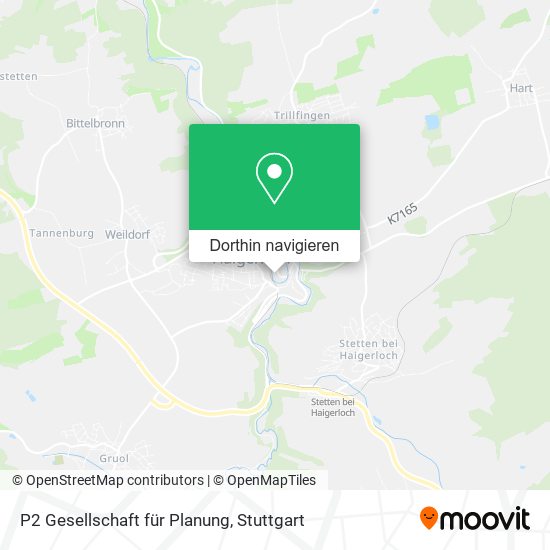 P2 Gesellschaft für Planung Karte