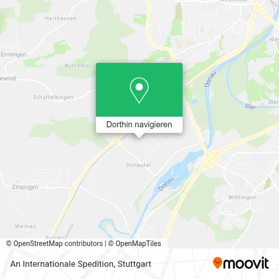 An Internationale Spedition Karte