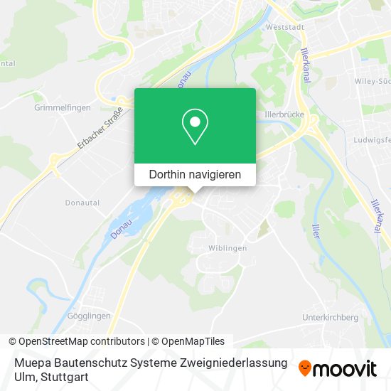 Muepa Bautenschutz Systeme Zweigniederlassung Ulm Karte