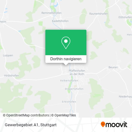 Gewerbegebiet A1 Karte