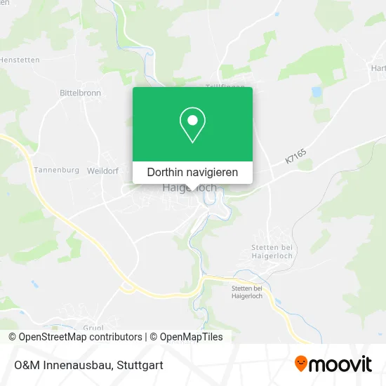 O&M Innenausbau Karte
