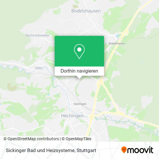 Sickinger Bad und Heizsysteme Karte