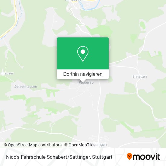 Nico's Fahrschule Schabert / Sattinger Karte