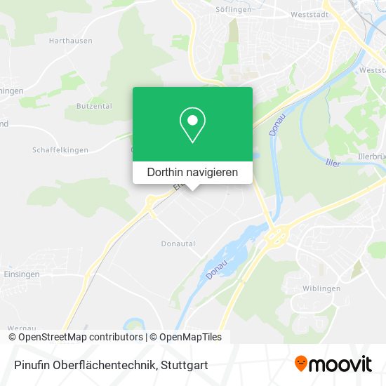 Pinufin Oberflächentechnik Karte