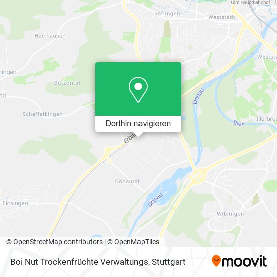 Boi Nut Trockenfrüchte Verwaltungs Karte