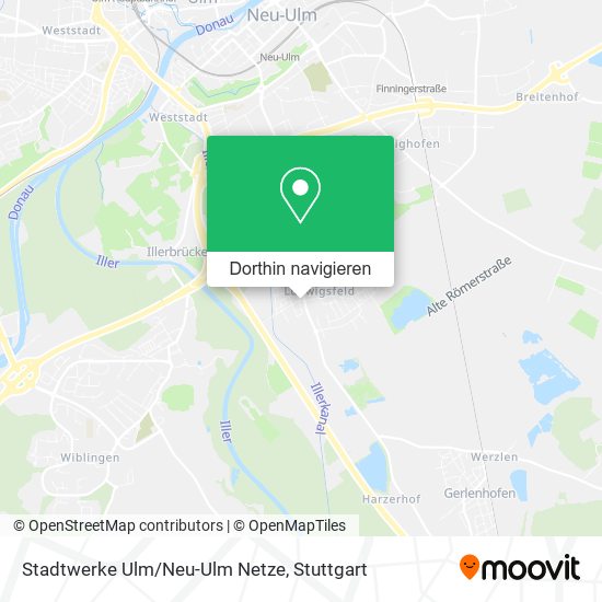 Stadtwerke Ulm/Neu-Ulm Netze Karte