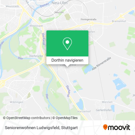 Seniorenwohnen Ludwigsfeld Karte