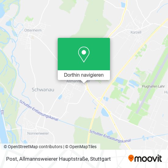 Post, Allmannsweierer Hauptstraße Karte