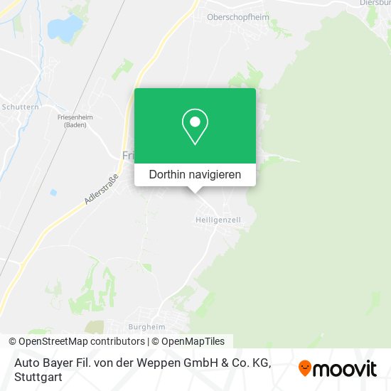 Auto Bayer Fil. von der Weppen GmbH & Co. KG Karte