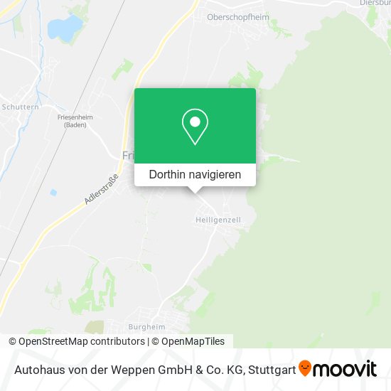 Autohaus von der Weppen GmbH & Co. KG Karte